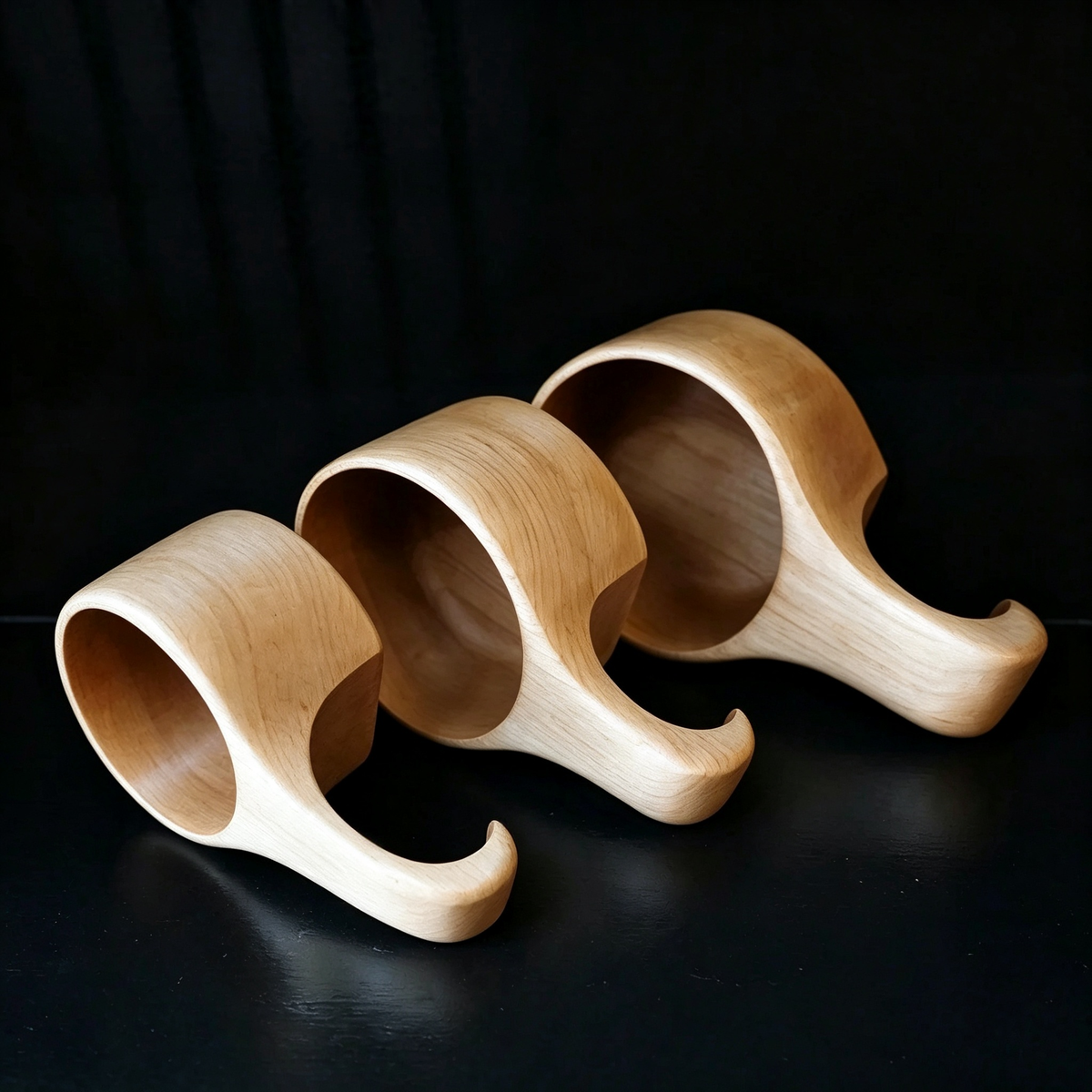 Wood Carved Dippers